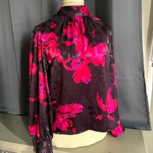 Nine West High Neck Blouse Size Medium